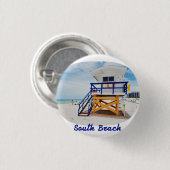 Chapa de Miami South Beach Patrol 缶バッジ (正面&裏面)