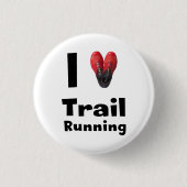 Chapa "I love Trail Running" 缶バッジ (正面)