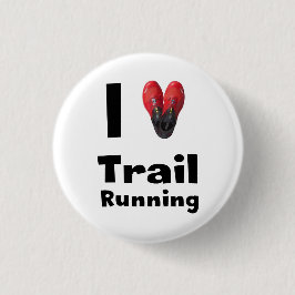Chapa "I love Trail Running" 缶バッジ