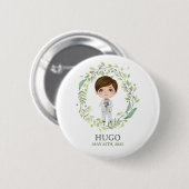 Chapa Primera Comunión HUGO 缶バッジ (正面&裏面)
