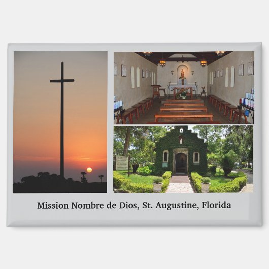 Chapel of the mission of Nombre de Dios  Postcard マグネット (正面)