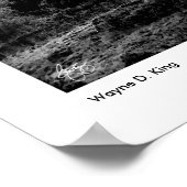 Chapel on a road to the Sun Monochrome Card ポスター (角)