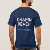 ChapinのビーチのデニスMAのフリップフロップのChillin Tシャツ (裏面)