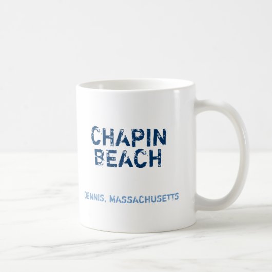CHAPINのビーチ、デニス、マサチューセッツ、CHILLIN',… コーヒーマグカップ (右)