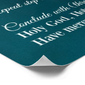 Chaplet of Divine Mercy Prayer Poster ポスター (角)