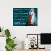Chaplet of Divine Mercy Prayer Poster ポスター (ホームオフィス)