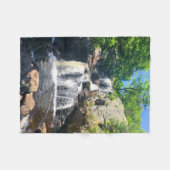 Chapman Falls Serenity フリースブランケット (正面(横))