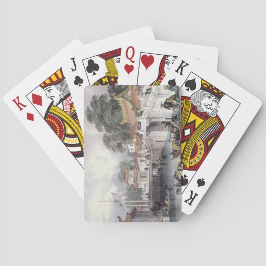 Chapro、c.1850 (cの川上の古代橋 トランプ (裏面)