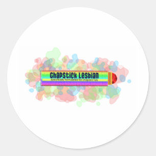 Chapstickのレズビアン ラウンドシール