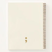 Chapter 2026 Still Writing Semicolon Journal ノートブック (裏面)