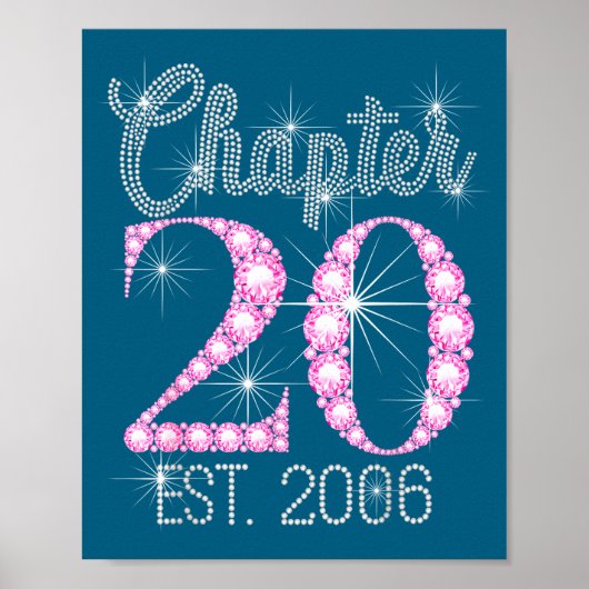 Chapter 20 Est 2006 Happy 20th Birthday Gift ポスター (正面)