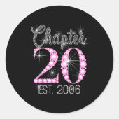 Chapter 20 Est 2006 Happy 20th Birthday Gift  ラウンドシール (正面)