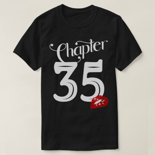 Chapter 35, 35th Birthday, Lips Chapter 35 Years O Tシャツ (デザイン正面)