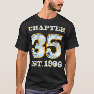 Chapter 35 Years Est 1986 35th Birthday Tee for Wo Tシャツ