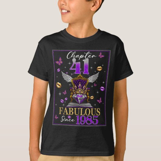 Chapter 41 Fabulous Since 1985 41st Birthday Women Tシャツ (正面)