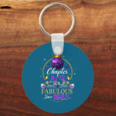 Chapter 43 Since 1983 Purple Disco Ball 43rd Birth キーホルダー (正面)
