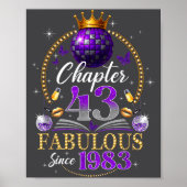 Chapter 43 Since 1983 Purple Disco Ball 43rd Birth ポスター (正面)