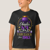Chapter 43 Since 1983 Purple Disco Ball 43rd Birth Tシャツ (正面)