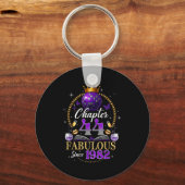 Chapter 44 Since 1982 Purple Disco Ball 44th Birth キーホルダー (正面)