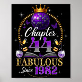 Chapter 44 Since 1982 Purple Disco Ball 44th Birth ポスター (正面)
