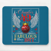 Chapter 49 Fabulous Est. 1977 Disco Ball 49th Birt マウスパッド (正面)