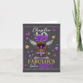 Chapter 49 Fabulous Since 1977 49th Birthday Women カード (正面)