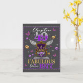 Chapter 49 Fabulous Since 1977 49th Birthday Women カード (黄色い花)