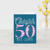 Chapter 50 Est 1976 Happy 50th Birthday Gift  カード (黄色い花)