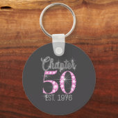 Chapter 50 Est 1976 Happy 50th Birthday Gift  キーホルダー (正面)
