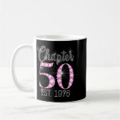 Chapter 50 Est 1976 Happy 50th Birthday Gift コーヒーマグカップ (左)