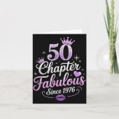 Chapter 50 Fabulous Since 1976 50th Birthday Queen カード (正面)