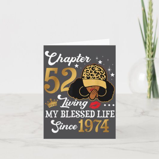 Chapter 52 Living My Blessed Life Since 1974 Afro  カード (正面)