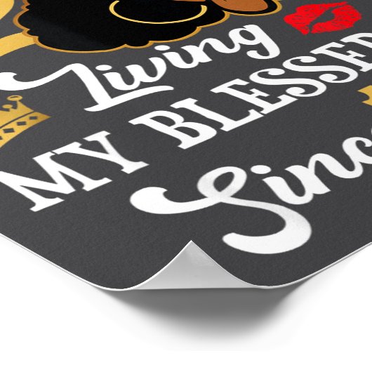 Chapter 52 Living My Blessed Life Since 1974 Afro ポスター (角)