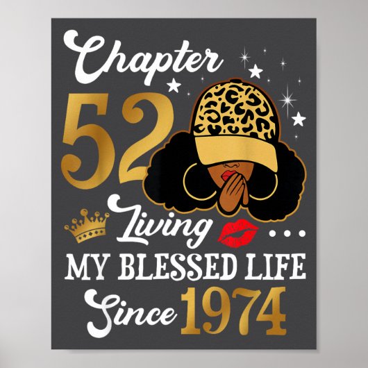 Chapter 52 Living My Blessed Life Since 1974 Afro  ポスター (正面)