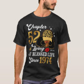 Chapter 52 Living My Blessed Life Since 1974 Afro  Tシャツ (正面)
