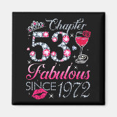 Chapter 53 Fabulous Since 1972 53rd Birthday Gift  マグネット (正面)