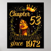 Chapter 53 Fabulous Since 1972 53rd Birthday Women ポスター (正面)