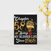 Chapter 58 Living My Blessed Life Since 1968 Afro  カード (黄色い花)