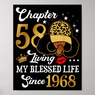 Chapter 58 Living My Blessed Life Since 1968 Afro  ポスター