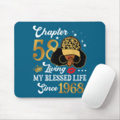 Chapter 58 Living My Blessed Life Since 1968 Afro マウスパッド (マウス)