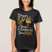 Chapter 58 Living My Blessed Life Since 1968 Afro  Tシャツ (正面)