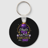 Chapter 59 Since 1967 Purple Disco Ball 59th Birth キーホルダー (正面)
