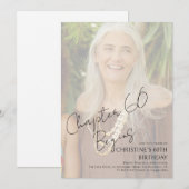 Chapter 60 Custom Sixtieth Birthday Photo  招待状 (正面/裏面)