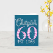 Chapter 60 Est 1966 Happy 60th Birthday Gift  カード (黄色い花)