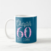 Chapter 60 Est 1966 Happy 60th Birthday Gift  コーヒーマグカップ (左)