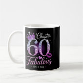 Chapter 60 Fabulous Since 1966 60th Birthday Queen コーヒーマグカップ (左)
