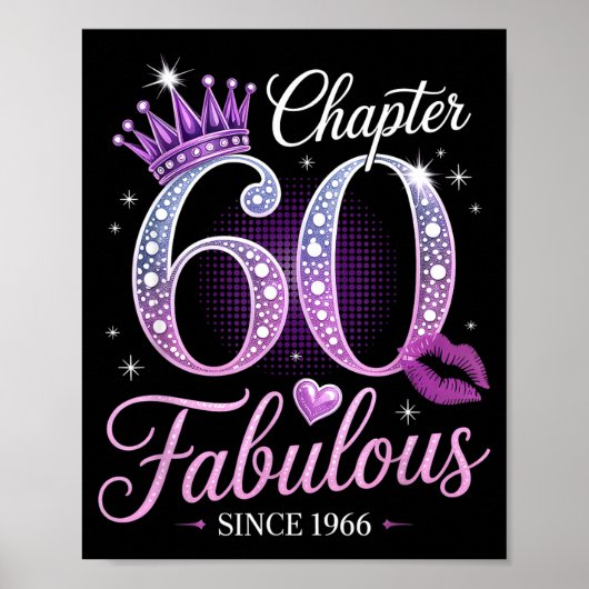 Chapter 60 Fabulous Since 1966 60th Birthday Queen ポスター (正面)