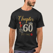 Chapter 60 Years EST 1962 60Th Birthday Red Rose W Tシャツ (正面)