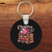 Chapter 67 Floral Book Stack Design  キーホルダー (正面)