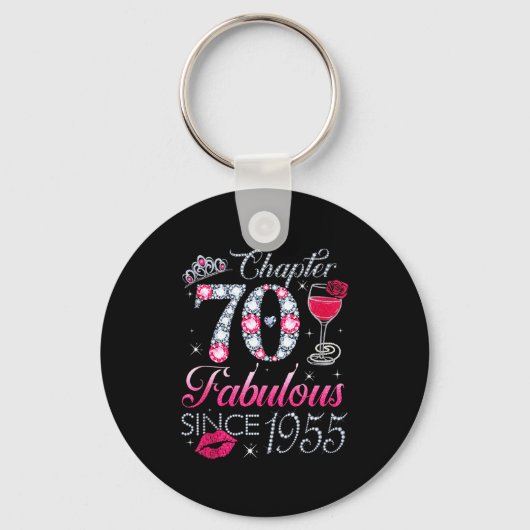 Chapter 70 Fabulous Since 1955 70th Birthday Gift  キーホルダー (正面)